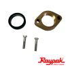 013812F | Raypak Gas-Fired Inlet & Outlet Flange Brass 1-1/2" and 2"
