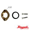 013812F | Raypak Gas-Fired Inlet & Outlet Flange Brass 1-1/2" and 2"