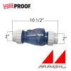0823-20C | Magic Smart Clear Check Valve 2 inch with Unions