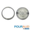 201PALCLEAR | Pouralid Swimming Pool Skimmer Cover 10" Round Clear 