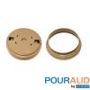 201PALTAN | Pouralid Swimming Pool Skimmer Cover 10" Round Tan 