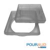 SQPALCLEAR | Pour-A-Lid Square Skimmer Cover Clear  11"
