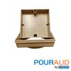 SQPALTAN | Pour-A-Lid Square Skimmer Cover Tan  11"