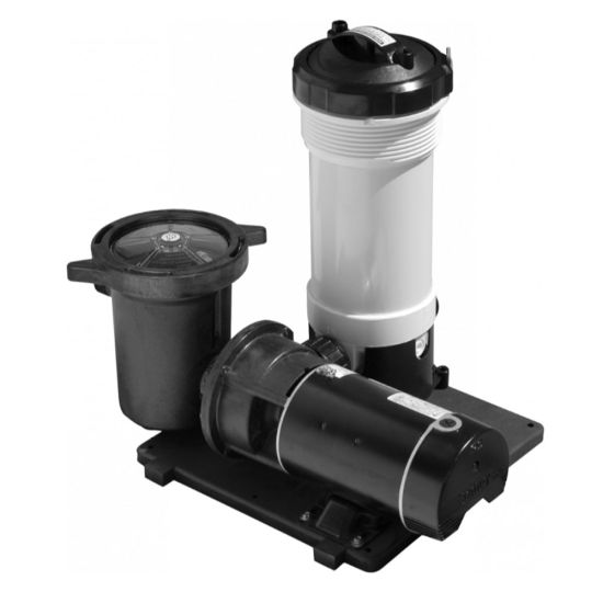 Waterway TWM Above Ground Pool Cartridge Filter System, 1 HP Pump and 50  sq/ft Filter, Include 2 Hoses, 520-3010