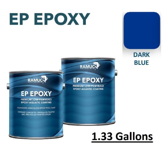 RAMUC | 908130301 | EP Epoxy High Gloss Dark Blue Pool Paint 
