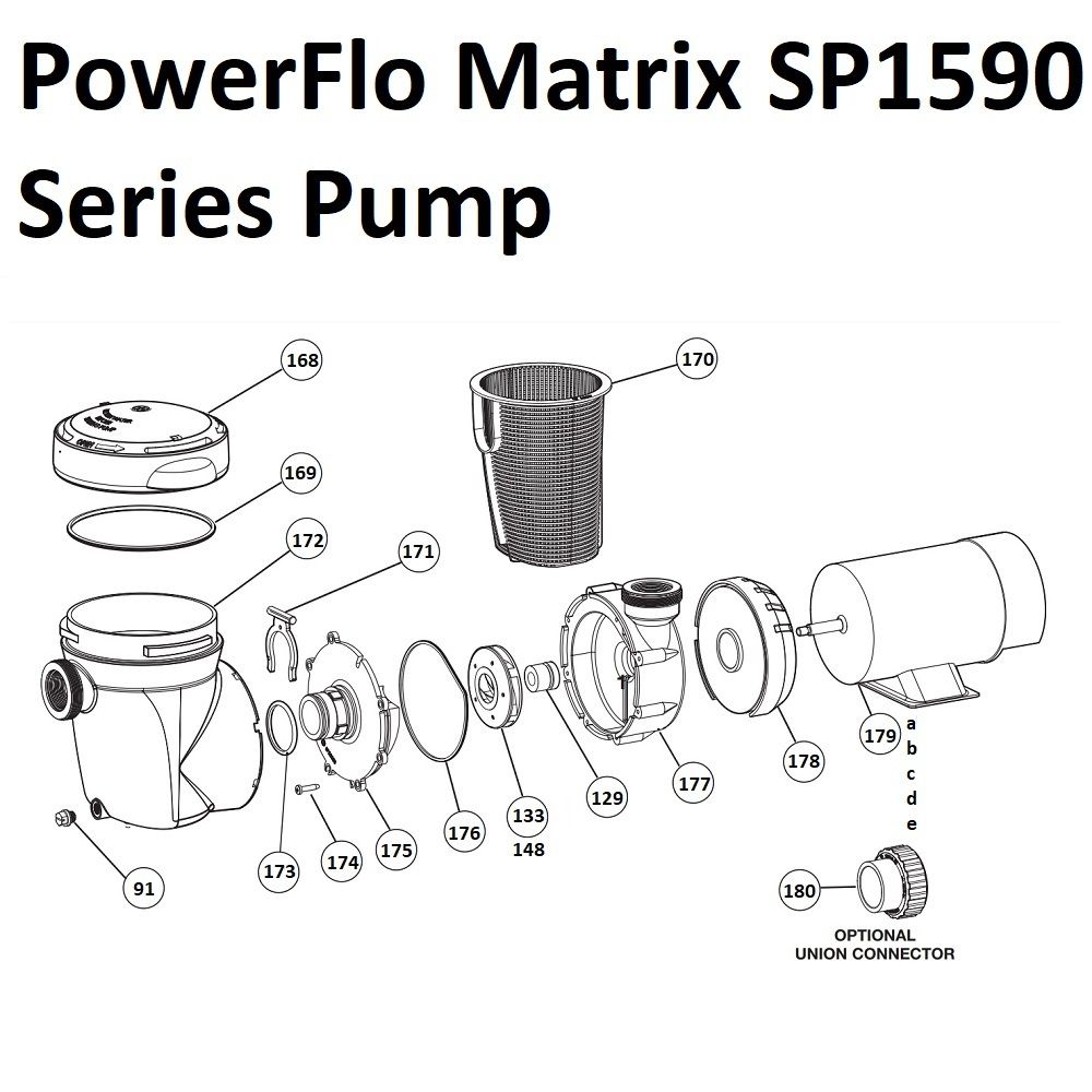Genuine Hayward SPX5500G Power-Flo Matrix Strainer Retainer "C" Clip 