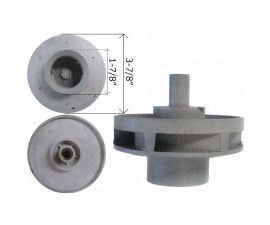 WATERWAY, Impeller Assembly For 1.5 HP Hi-Flo Side Discharge Pump 310-4010, WAT310-4010